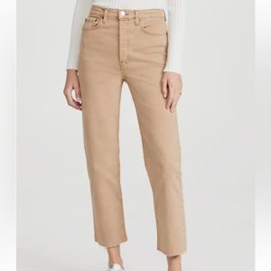 RE/DONE 70s Ultra High Rise Stove Pipe Jeans